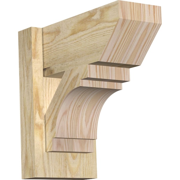 Ekena Millwork Merced Slat Rough Sawn Outlooker, Douglas Fir, 6"W x 12"D x 12"H OUT06X12X12MRC06RDF - main